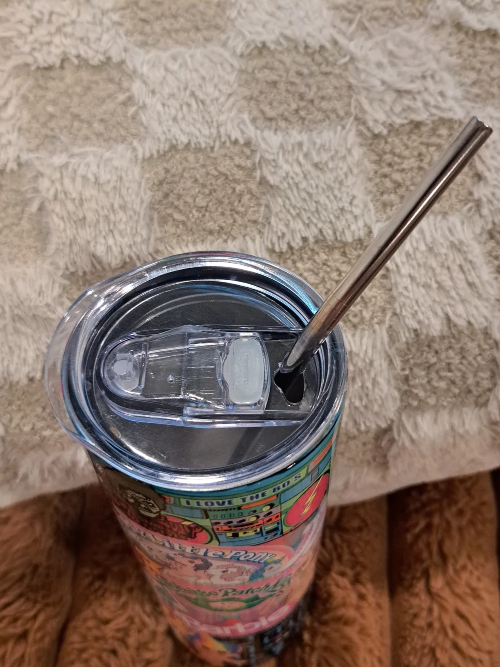 I Love The 80s 20oz Skinny Tumbler Custom Made NWOT